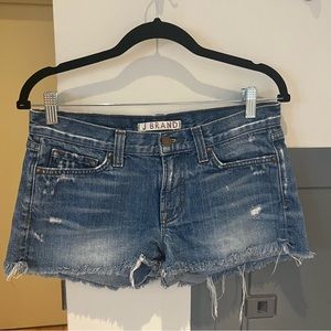 J brand distressed cut off shorts